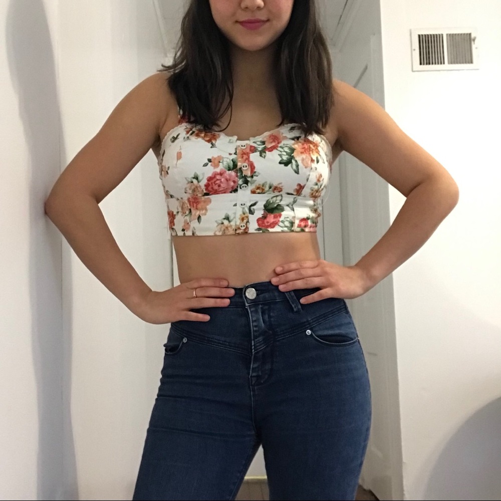 Floral crop top